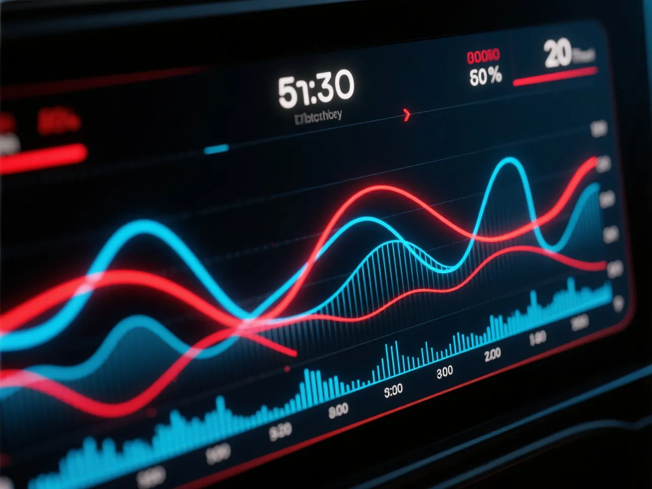 极速赛车走势图数据面板示意图